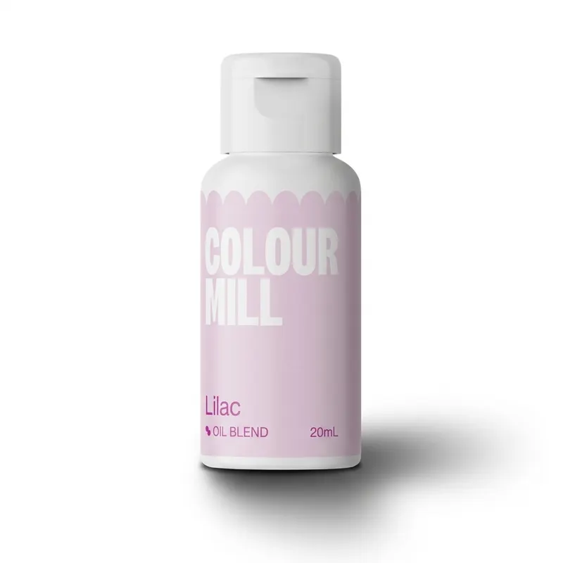 Tekutá olejová barva Colour Mill v pastelovém lila odstínu, 20 ml, vhodná k probarvení krémů a bílé čokolády