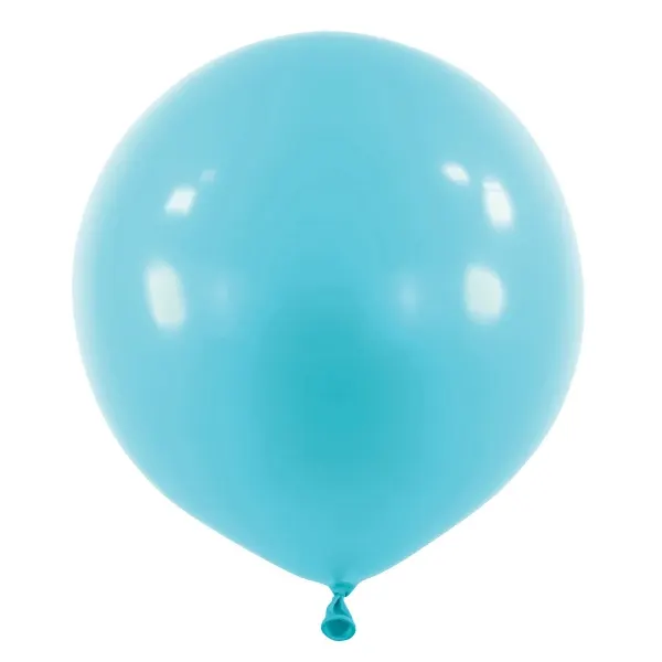 Latexové balonky Everts Fashion v karibské modré barvě o průměru 60 cm, balení 4 ks pro oslavy a dekoraci