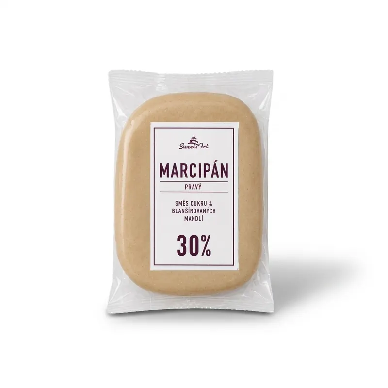 Marcipán SweetArt s 30% mandlí v přírodním odstínu pro potahování a modelování dortů