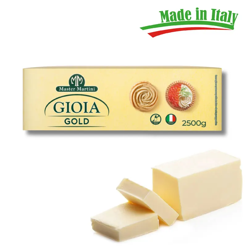 Italský rostlinný cukrářský tuk Gioia Gold od značky Master Martini v balení 2,5 kg určený k pečení a výrobě krémů