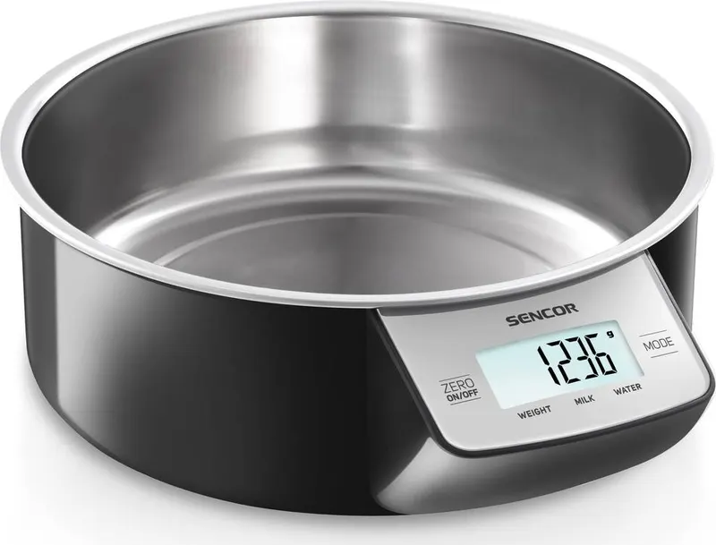 Kuchyňská váha Sencor SKS 4030BK pro přesné odvážení surovin při pečení a cukaření
