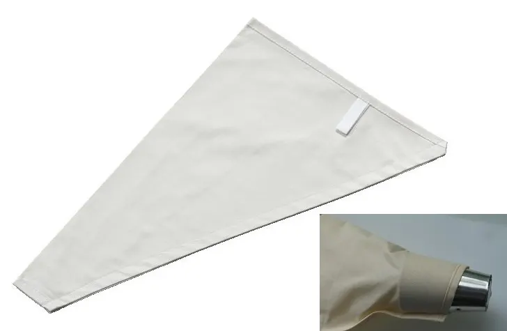 Pogumovaný cukrářský sáček o délce 45 cm pro zdobení likérových špiček ve velikostech 18-26, 20-28 a 24-32