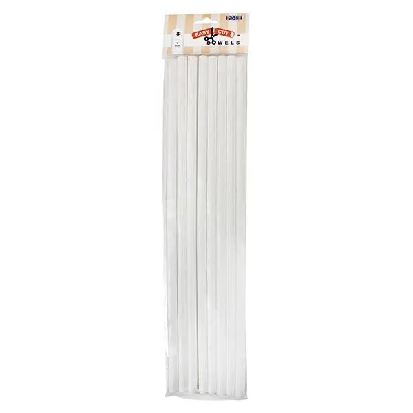 Plastové dortové výztuže PME o délce 40 cm, balení 8 kusů, k zpevnění patrových dortů