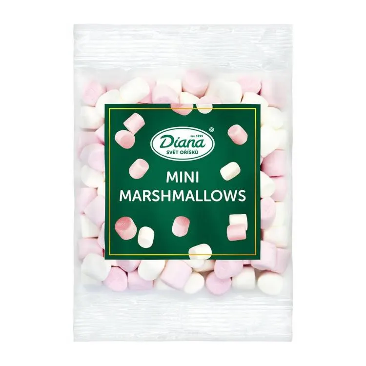 Mini marshmallows Diana v balení 100 g k zdobení dortů, cupcakes a horké čokolády