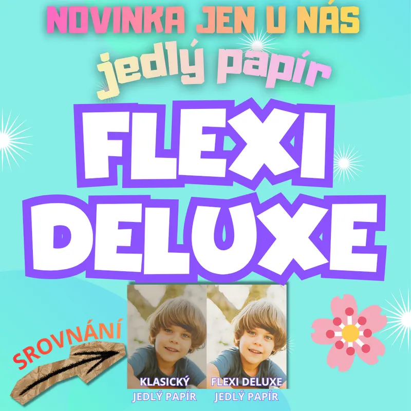 Tisk vaší foto na jedlý papír FLEXI DELUXE - KULATÝ / HRANATÝ 🌸