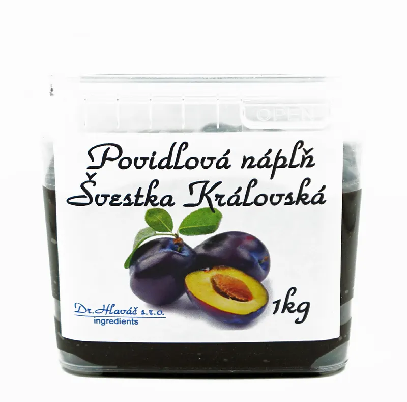 Povidlová švestková náplň Dr. Hlaváč pro plnění koláčů, buchet a dalších sladkých pečiv