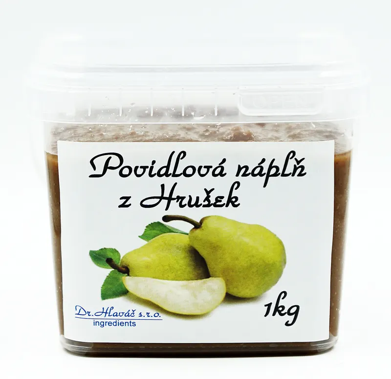 Cukrářská povidlová náplň s příchutí hrušky od značky Dr. Hlaváč v balení 1 kg