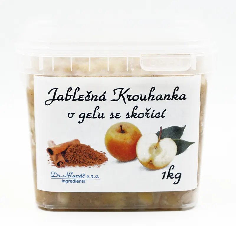 Jablečná krouhanka v gelu se skořicí Dr. Hlaváč pro pečení a náplně moučníků, balení 1 kg