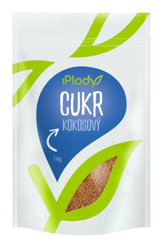 Kokosový cukr iPlody v balení 500 g jako přírodní sladidlo s karamelovou chutí na pečení
