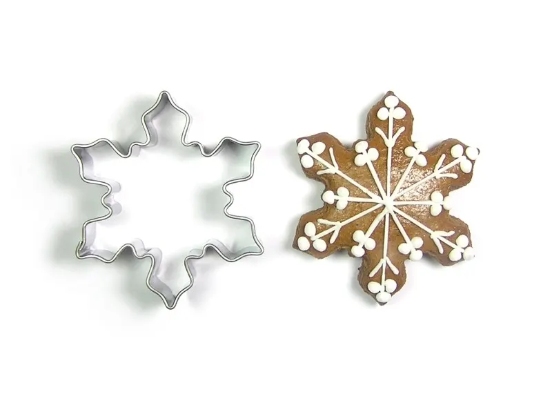 Nerezové vykrajovátko ve tvaru vločky z pohádky Frozen o velikosti 5 cm značky Jandejsek