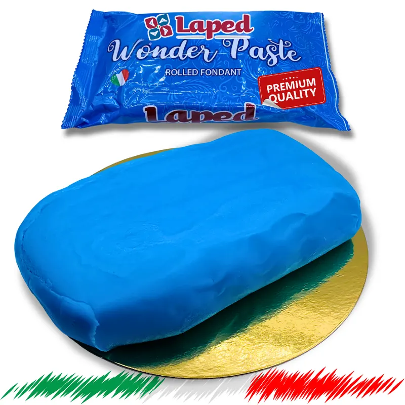 Nebesky modrá potahovací hmota na dort značky LAPED v balení 1 kg