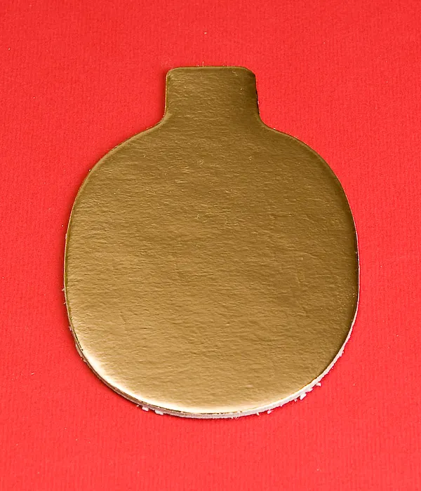 Oválné zlaté papírové podložky pro minidezerty a zákusky, rozměr 10 x 6,5 cm, balení 200 kusů