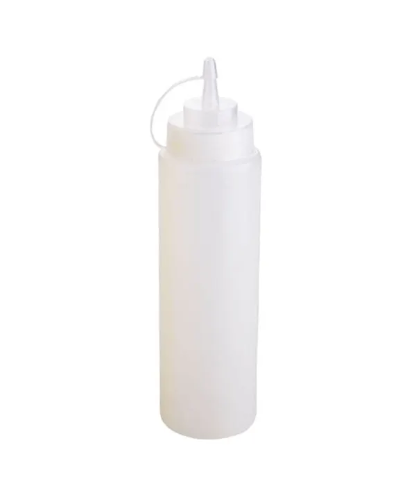 Bílý plastový dávkovač biberon s objemem 350 ml pro přesné odměřování tekutin v kuchyni