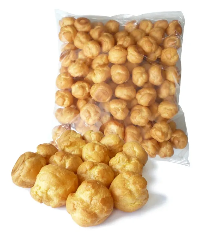 Kuličky z pálené hmoty Profiterolky o průměru 4,5 cm v balení 250 g, cca 62 ks, k plnění krémem nebo šlehačkou