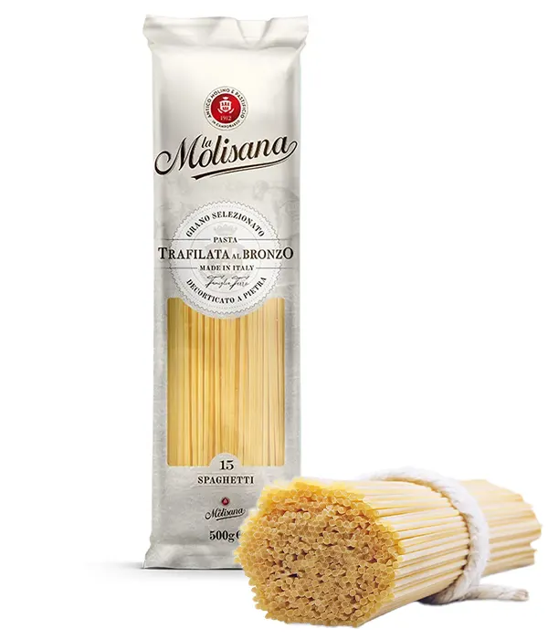 Italské špagety La Molisana z tvrdé pšenice vyrobené na bronzové matrici, balení 500 g