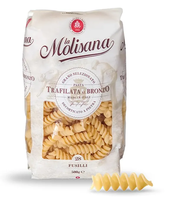 Těstoviny fusilli La Molisana z tvrdé pšenice tažené přes bronzovou matrici, balení 500 g
