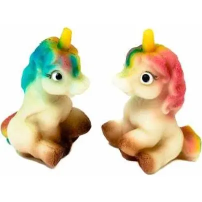 Marcipánová figurka jednorožce na zdobení dortů a cukrářských výrobků, velikost 6,5 x 4 cm, hmotnost 35 g