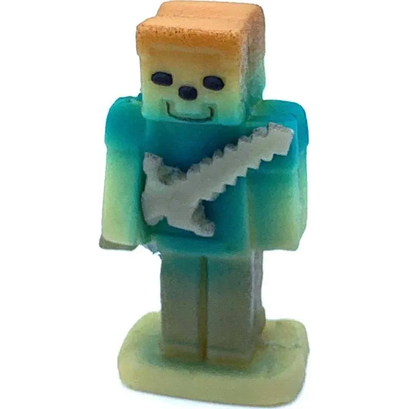 Marcipánová figurka postavičky Alex z hry Minecraft na zdobení dortu, 8x4 cm, 46 g