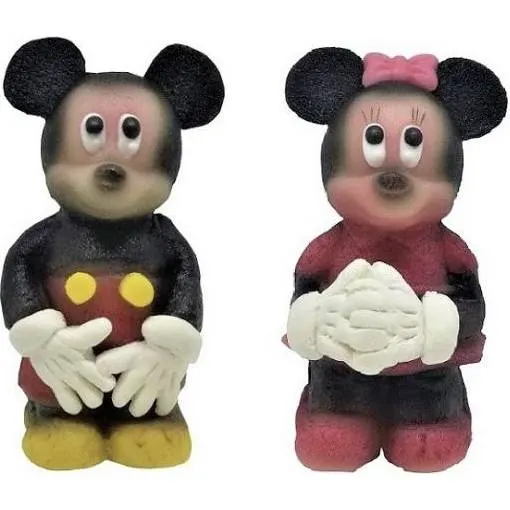 Marcipánová figurka myšky Minnie na dort a cukroví od značky Frischmann, výška 9 cm