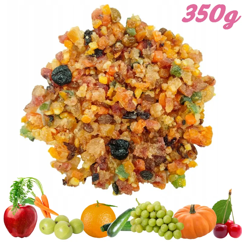 Šťavnaté proslazované kandované ovoce značky Pro sladký život v balení 350 g k pečení vánočky a štoly