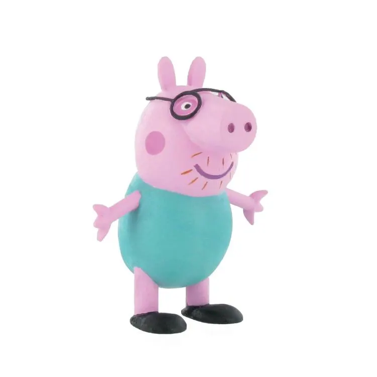 Figurka Prasátko Peppa v roli táty od značky Comansi jako dekorace na dort