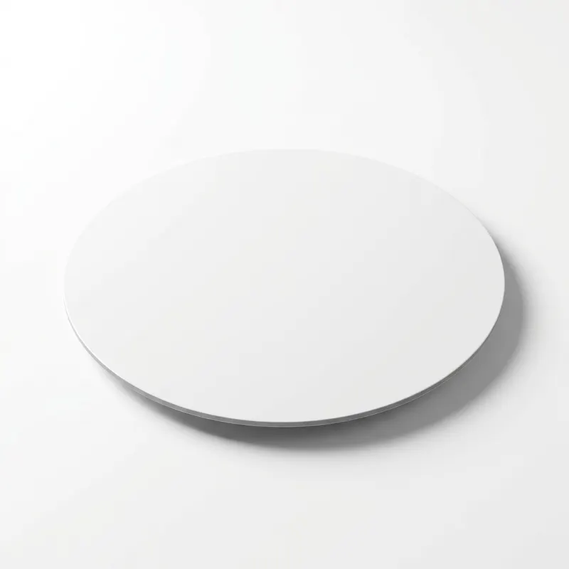 Bílá tenká kulatá podložka pod minidezerty o průměru 10 cm pro tartaletky a zákusky