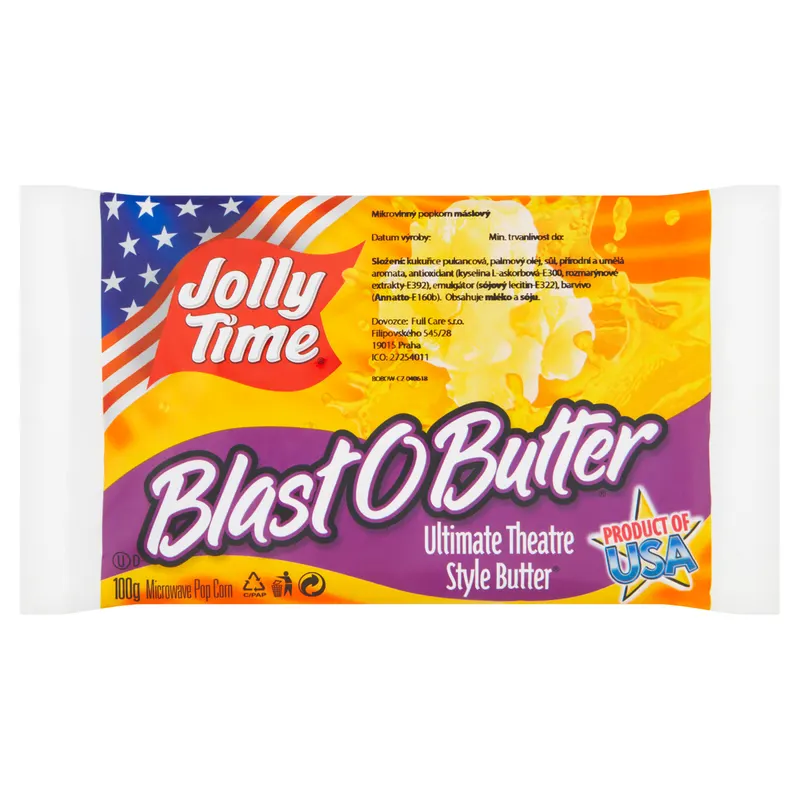 Jolly Time Popcorn s máslovou příchutí 100 g