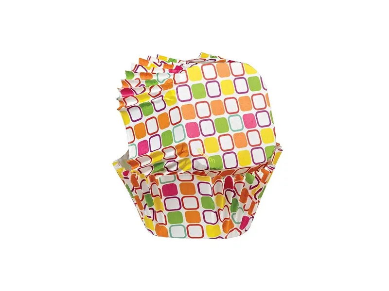 Košíčky čtvercové Warm Squares 50 x 50 mm, 24 ks