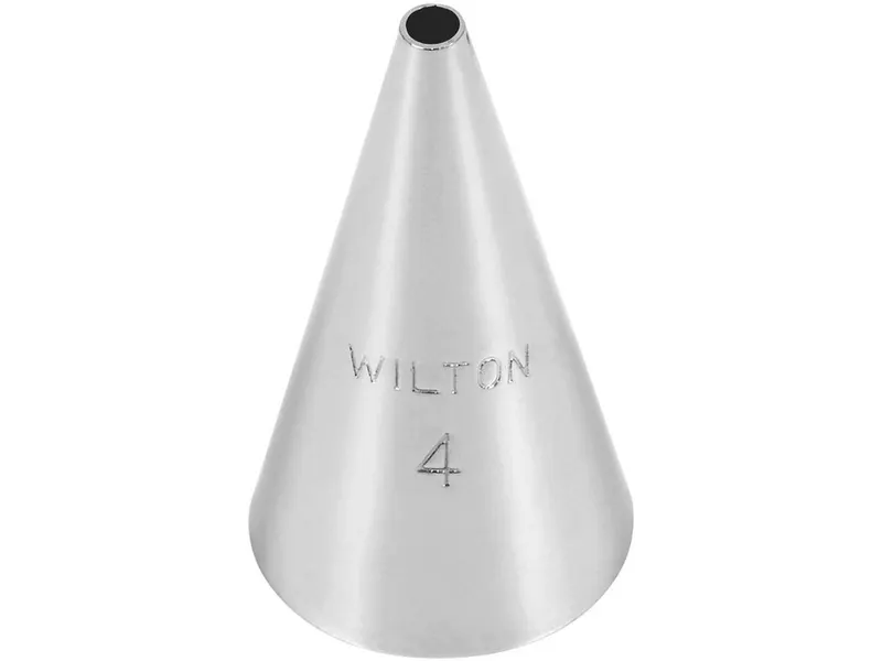 Nerezová cukrářská špička hladká kulatá č. 4 Wilton