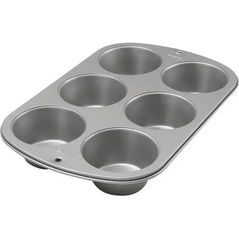 Plech na 6 jumbo muffinů z hliníku, 34x23 cm