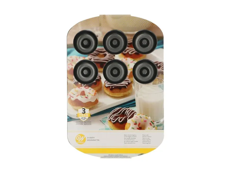 Forma na 12 donutů Wilton, plech 35,2 x 23,5 cm