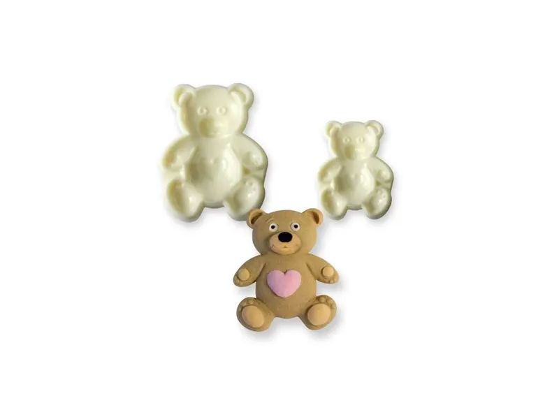 Plastové vykrajovátko medvídek Teddy, 2 ks