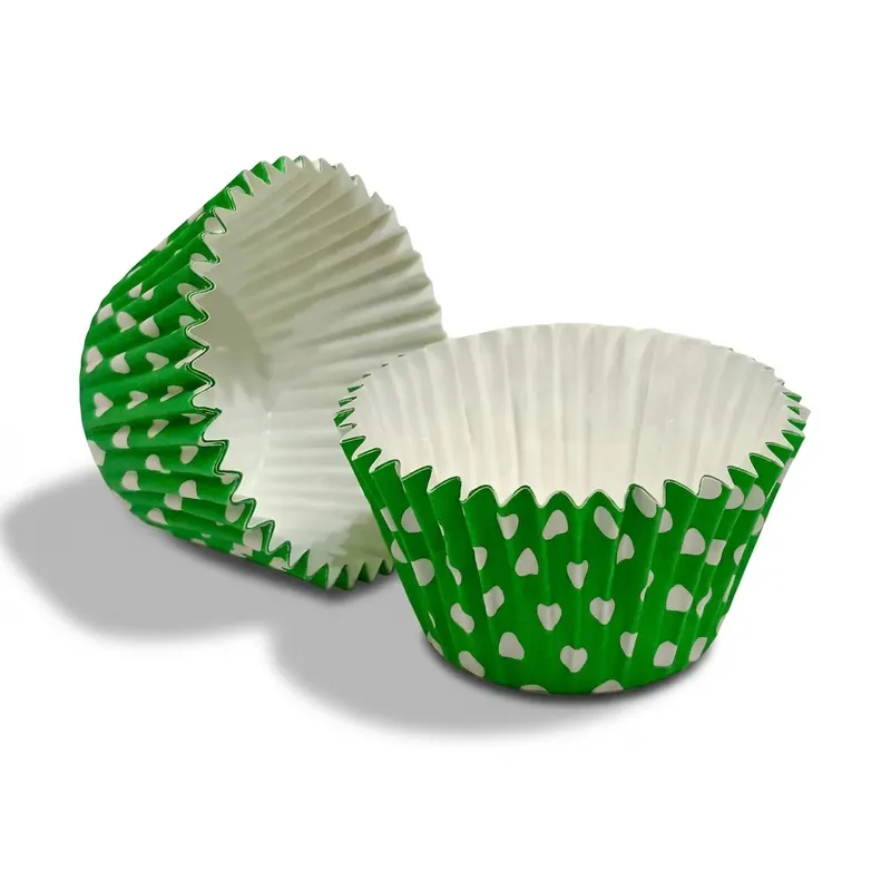 Košíčky na muffiny Polka zelené, průměr 50 mm