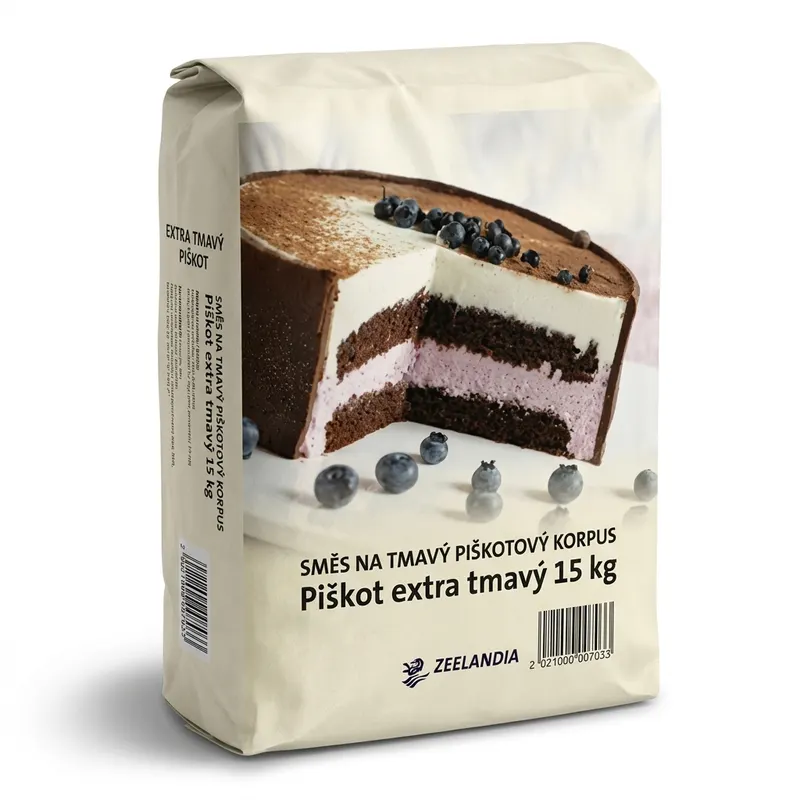 Směs na tmavý piškotový korpus Piškot extra tmavý 15 kg