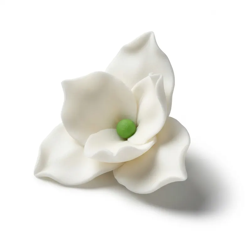 Cukrová magnolie bílá, průměr 7 cm, 9 ks