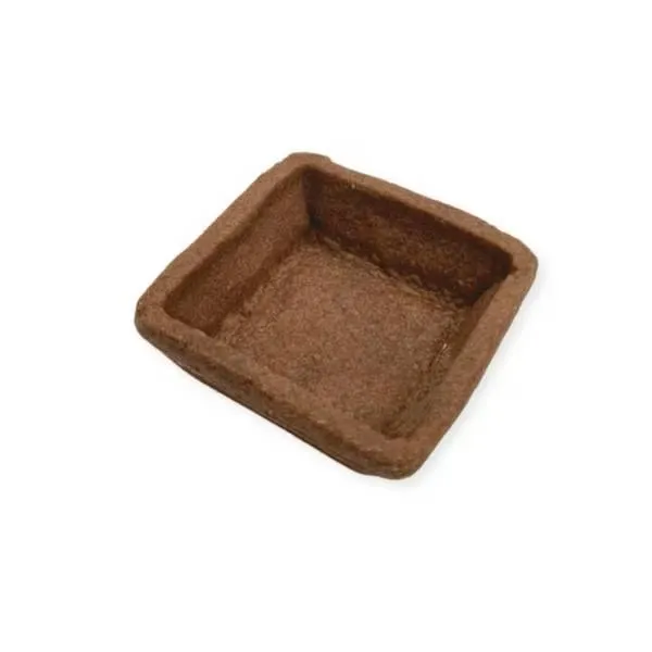 Jedlé kakaové košíčky na tartaletky čtvercové 4,5 cm, 20 ks