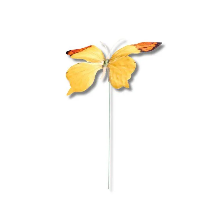 Zápich do dortu Motýl žluto-oranžový