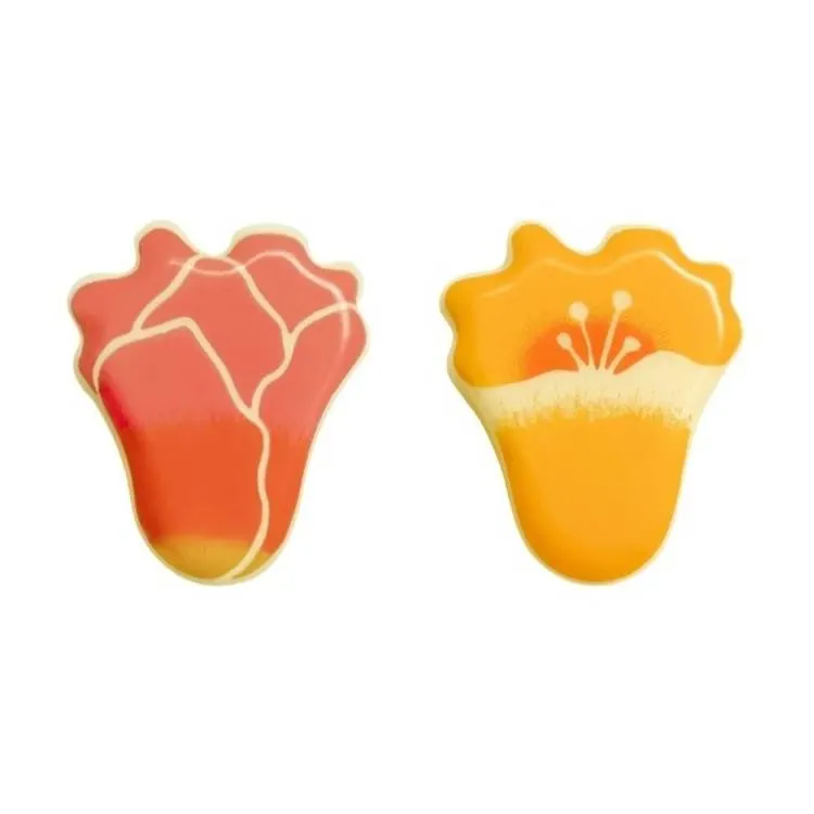 Čokoládová dekorace tulipány a zvonky, 10 ks