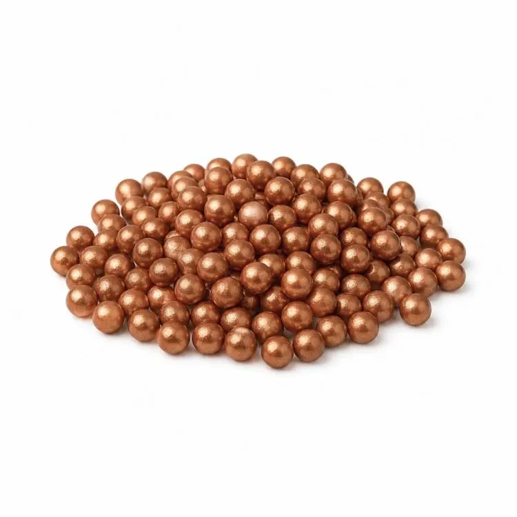 Cukrové perly bronzové 4 mm, 50 g
