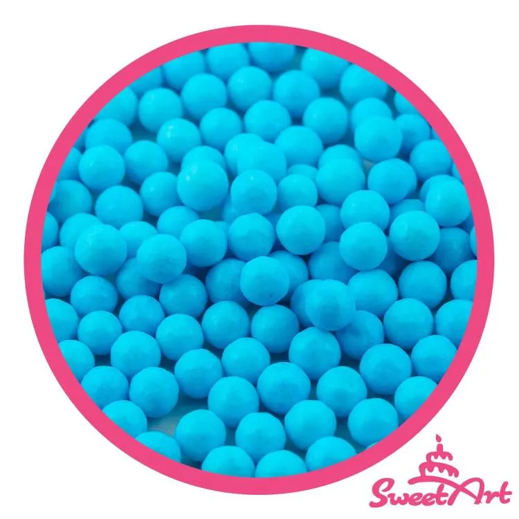 Cukrové perly nebesky modré 7 mm, 50 g