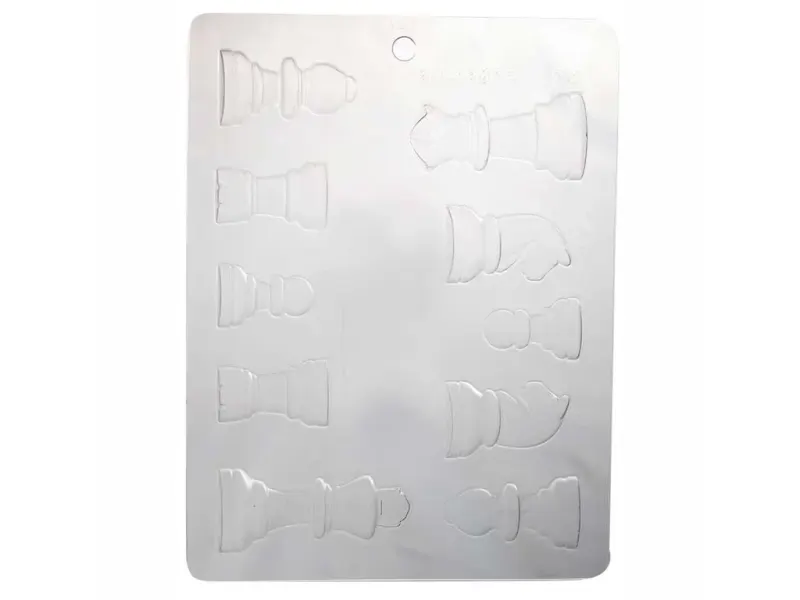 Plastová forma na čokoládu šachové figurky 6–8,5 cm