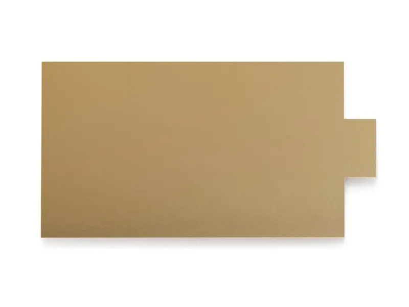 Zlatá podložka pod minidezert obdélníková 9,5 × 5,5 cm