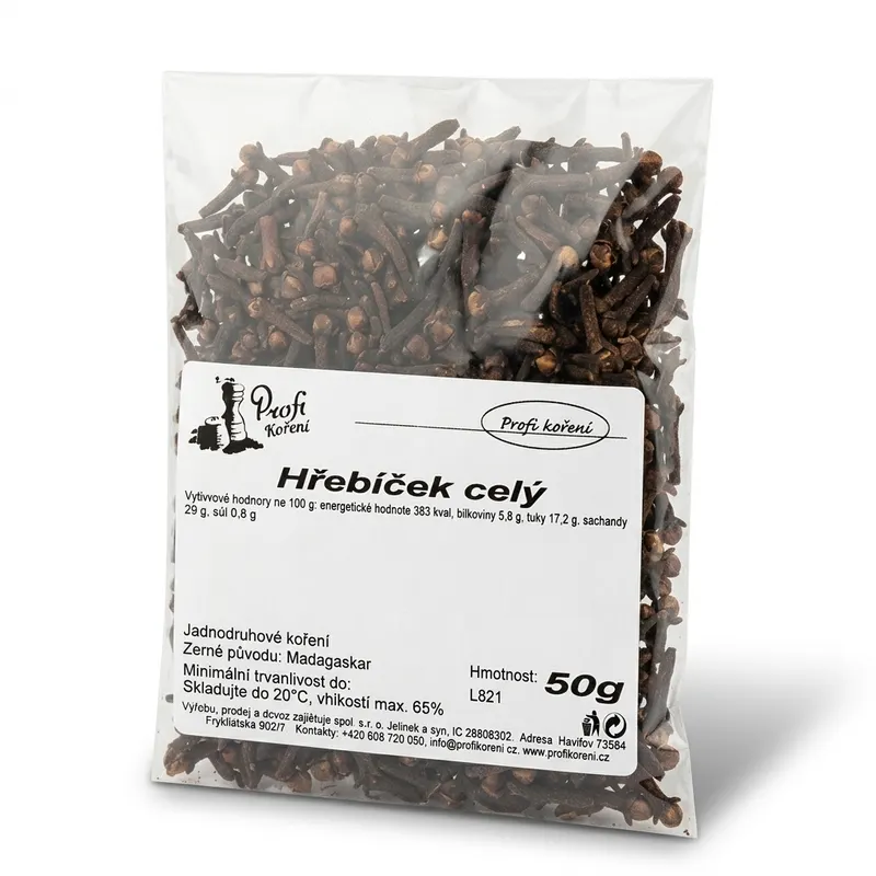 Hřebíček celý sušený pro pečení 50 g