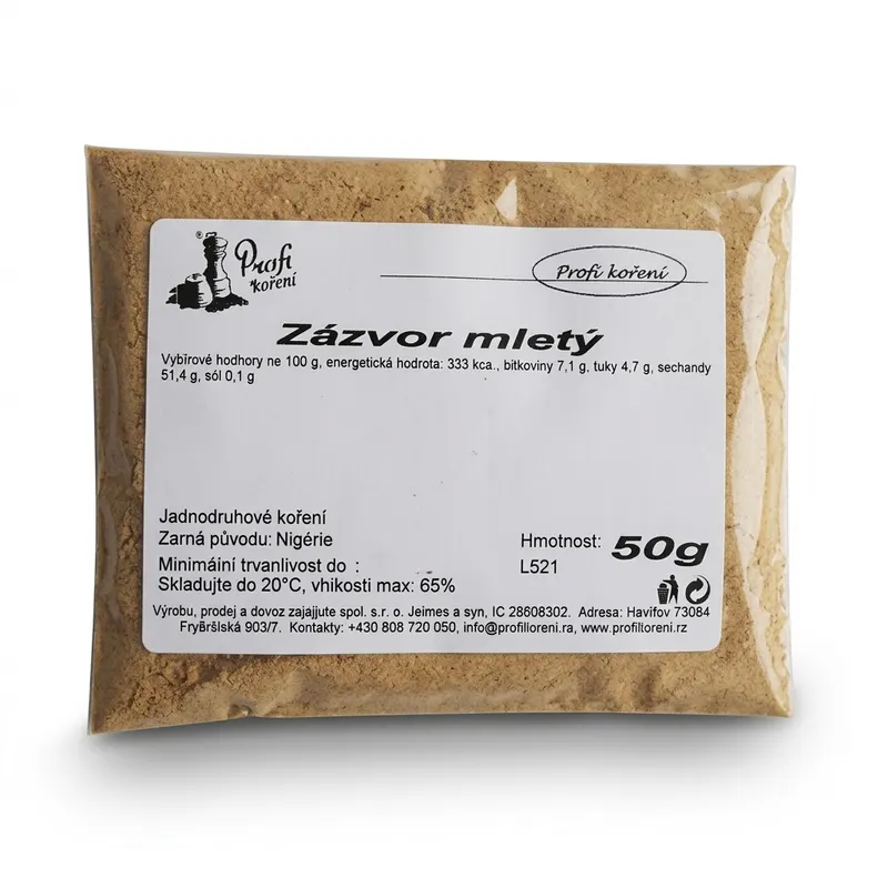 Zázvor mletý v prášku 50 g