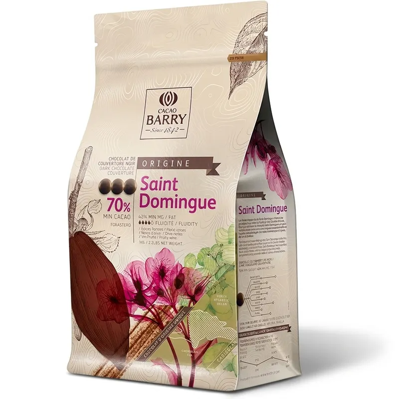 Hořká čokoláda Saint Domingue 70% Cacao Barry 1 kg