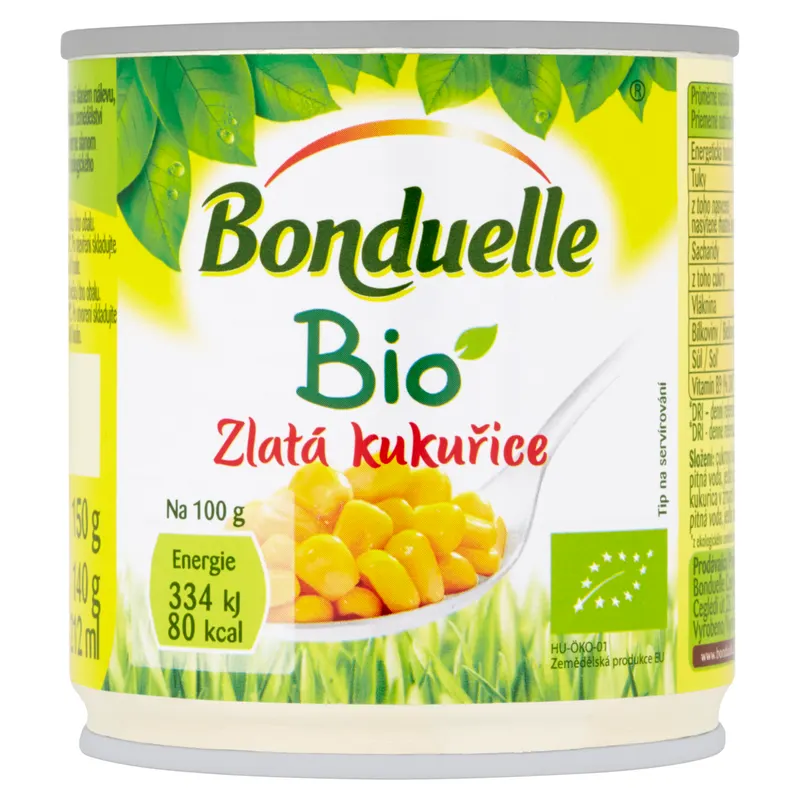 Bonduelle Kukuřice zlatá BIO 212 ml