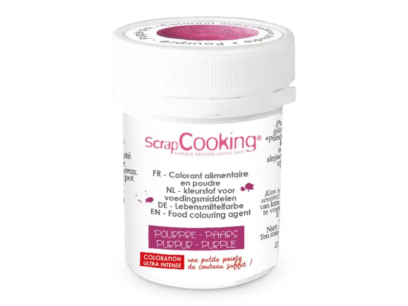 Prachová jedlá barva SCRAP Cooking, fialová, 5 g