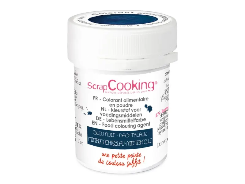 Prachová jedlá barva SCRAP Cooking, půlnočně modrá, 5 g
