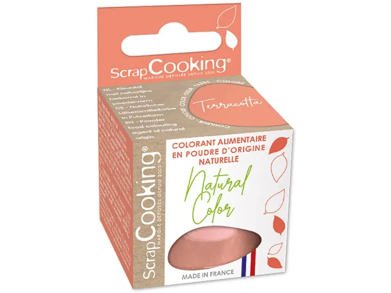 Prachová jedlá barva SCRAP Cooking, terakota, 10 g