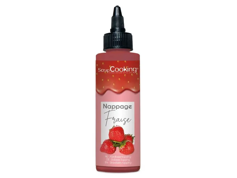 Jahodový topping na dezerty s dávkovačem 160 g